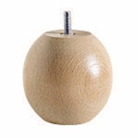 Комплект из 4 ножек для Кроватного основания в форме шара единый размер каштановый LA REDOUTE INTERIEURS  фото, kupilegko.ru